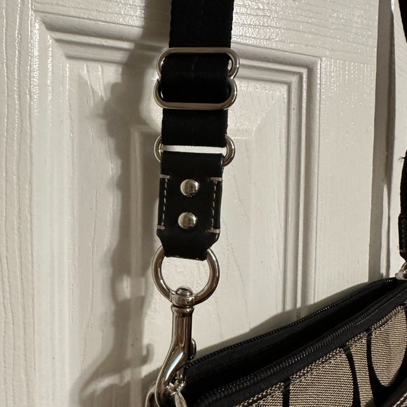 Coach Black & Gray Crossbody Purse - Picture 4 of 10